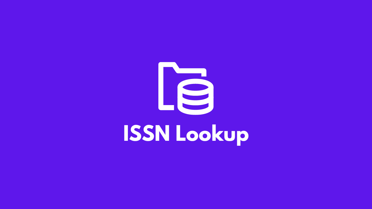 ISSN Lookup Tool | Validate the ISSN | Check ISSN Details